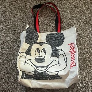 Disney Mickey Mouse White and Black Tote Bag